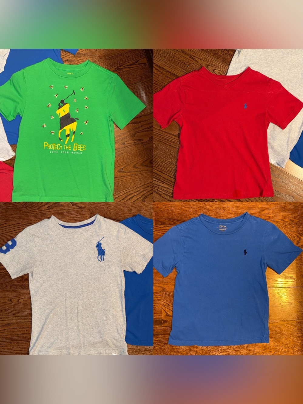 Boys size 8 Polo Ralph Lauren bundle of 4 short sleeve t-shirts.